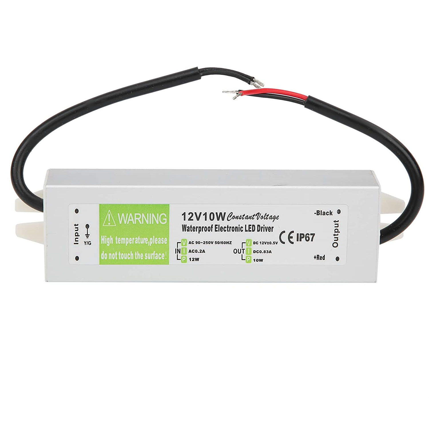 AC to DC 12V 10W Waterproof IP67 LED Driver Power Supply