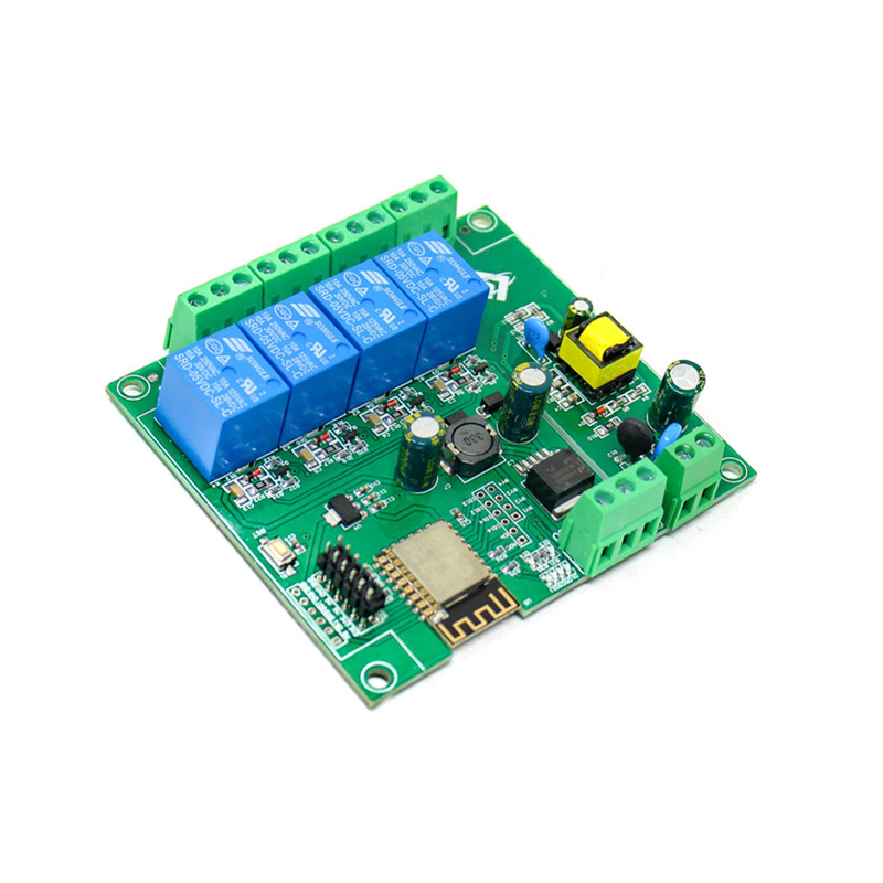 AC90-250V ESP8266, Wireless WIFI Relay, Module 4 Channel ESP-, 12F Wifi Development, Board AC/DC 5V/7-28V/5-, 80V Power Supply