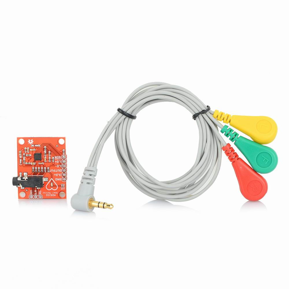 AD8232 ECG Heart Rate Monitoring Sensor Module Kit