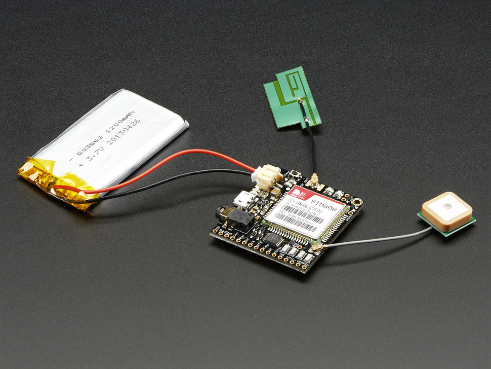 Adafruit FONA 808 – Mini Cellular GSM + GPS Breakout