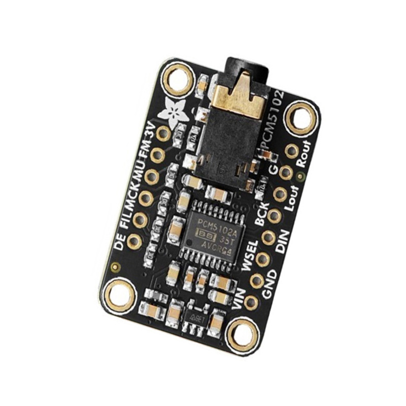 Adafruit PCM5102 I2S DAC with Line Level Output – 112dB SNR