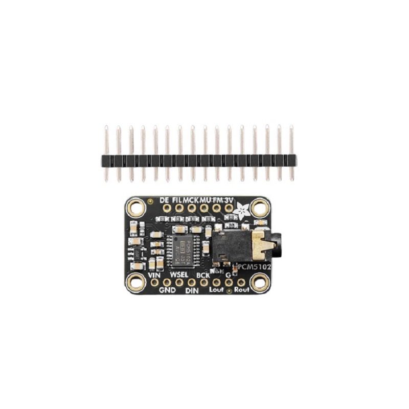 Adafruit PCM5102 I2S DAC with Line Level Output – 112dB SNR