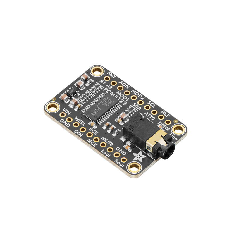 Adafruit PCM5122 I2S DAC with Line Level Output – HW, I2C or SPI