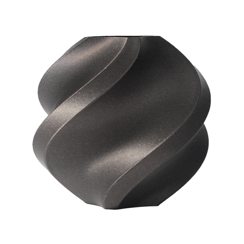 Bambu Lab PLA Metal – Iron Gray Metallic – Reusable Spool 1.75mm 3D Printing Filament