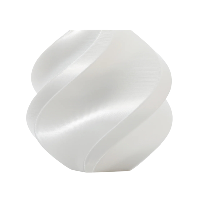 Bambu Lab PLA Silk+ – White – Reusable Spool 1.75mm 3D Printing Filament