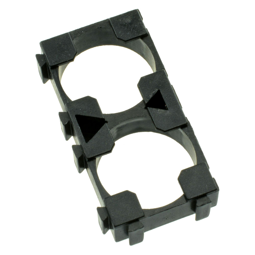 Battery Holder / Battery Spacer for 18650 2 x 1 with 18.4mm Bore Diameter