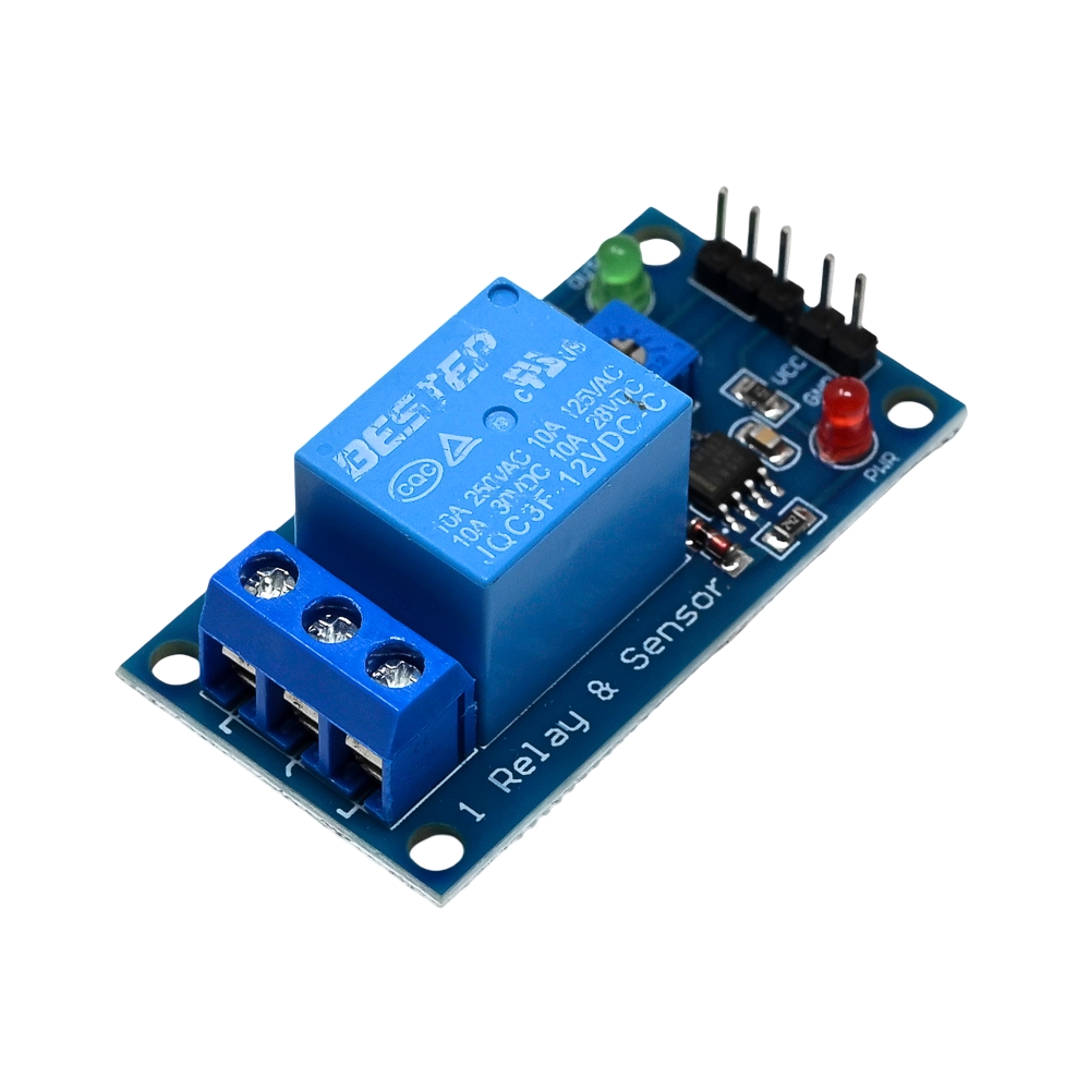 BESTEP 12V 10A 1-Way Tracing Sensor Relay Module