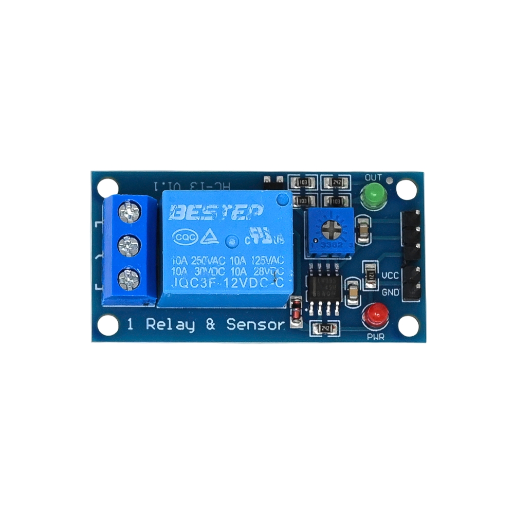BESTEP 12V 10A 1-Way Tracing Sensor Relay Module