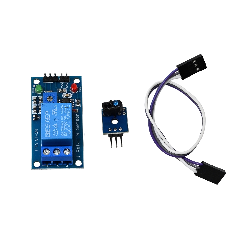 BESTEP 12V 10A 1-Way Tracing Sensor Relay Module
