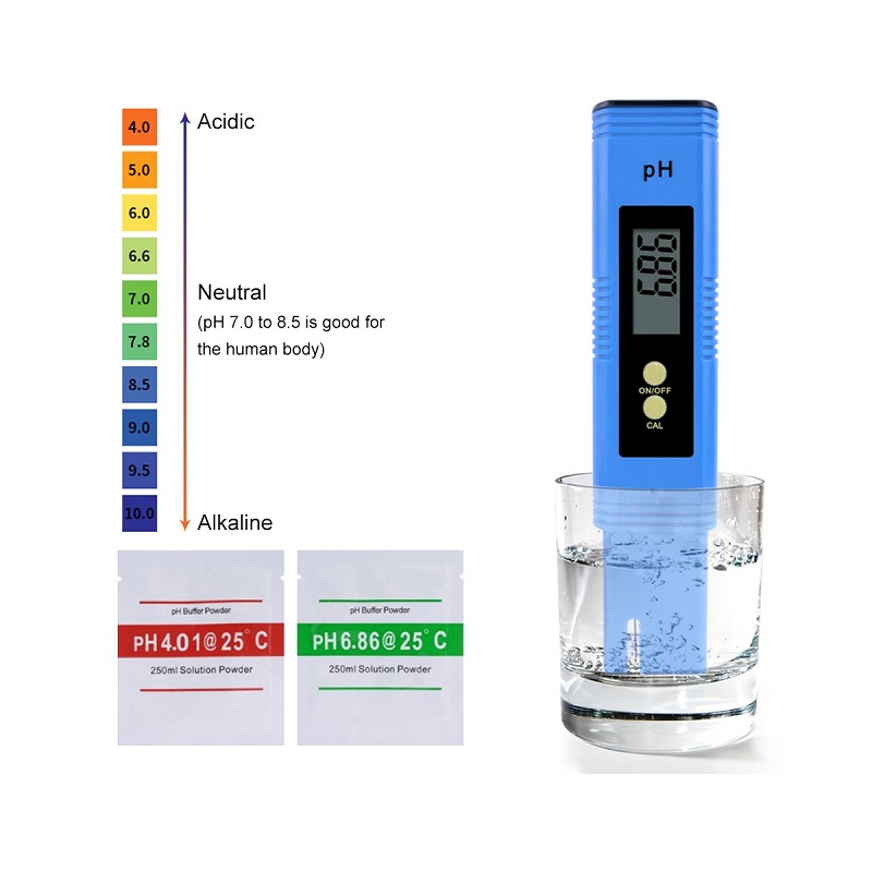 Blue pH02 Digital LCD pH Meter Pen of Tester Range 0.00-14.00