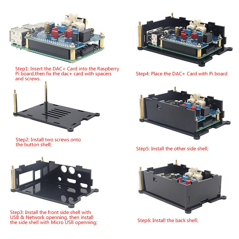 Case for RA169 HIFI DAC Sound Card