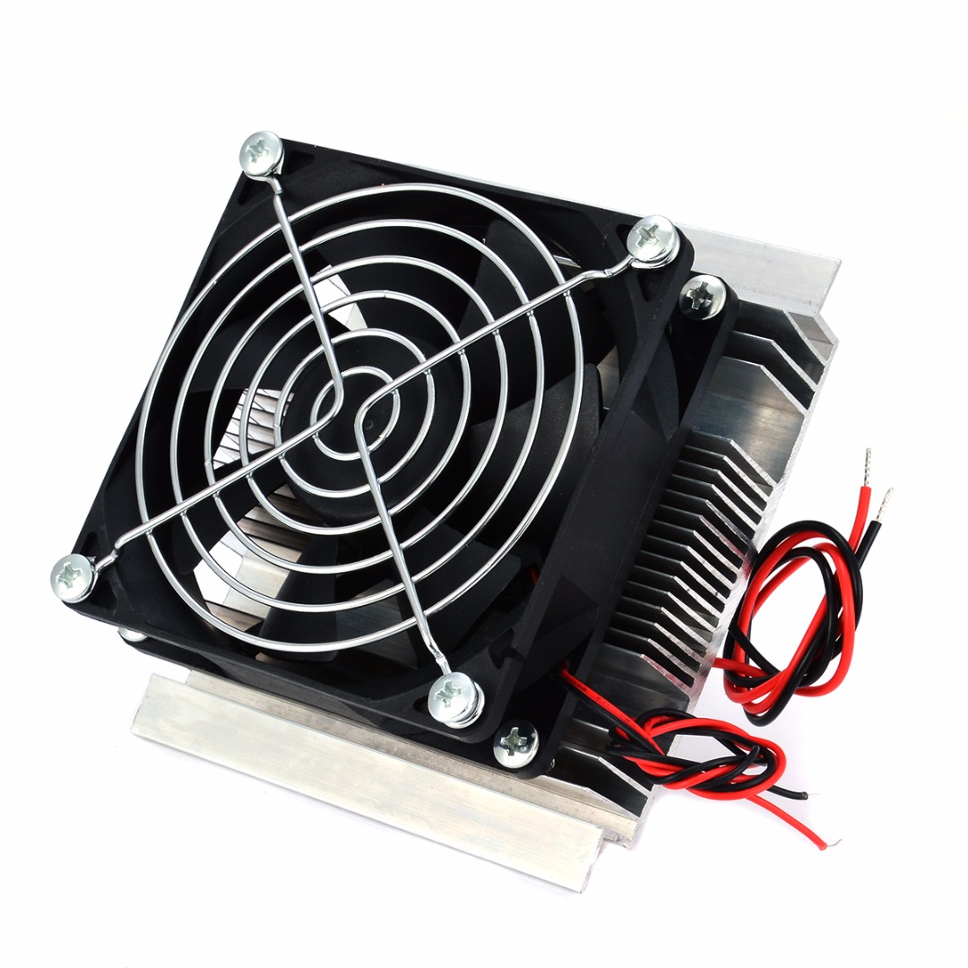 Cooling System Heat Sink Set with FAN DIY Kit for Thermoelectric Peltier Refrigeration (without Peltier Module)