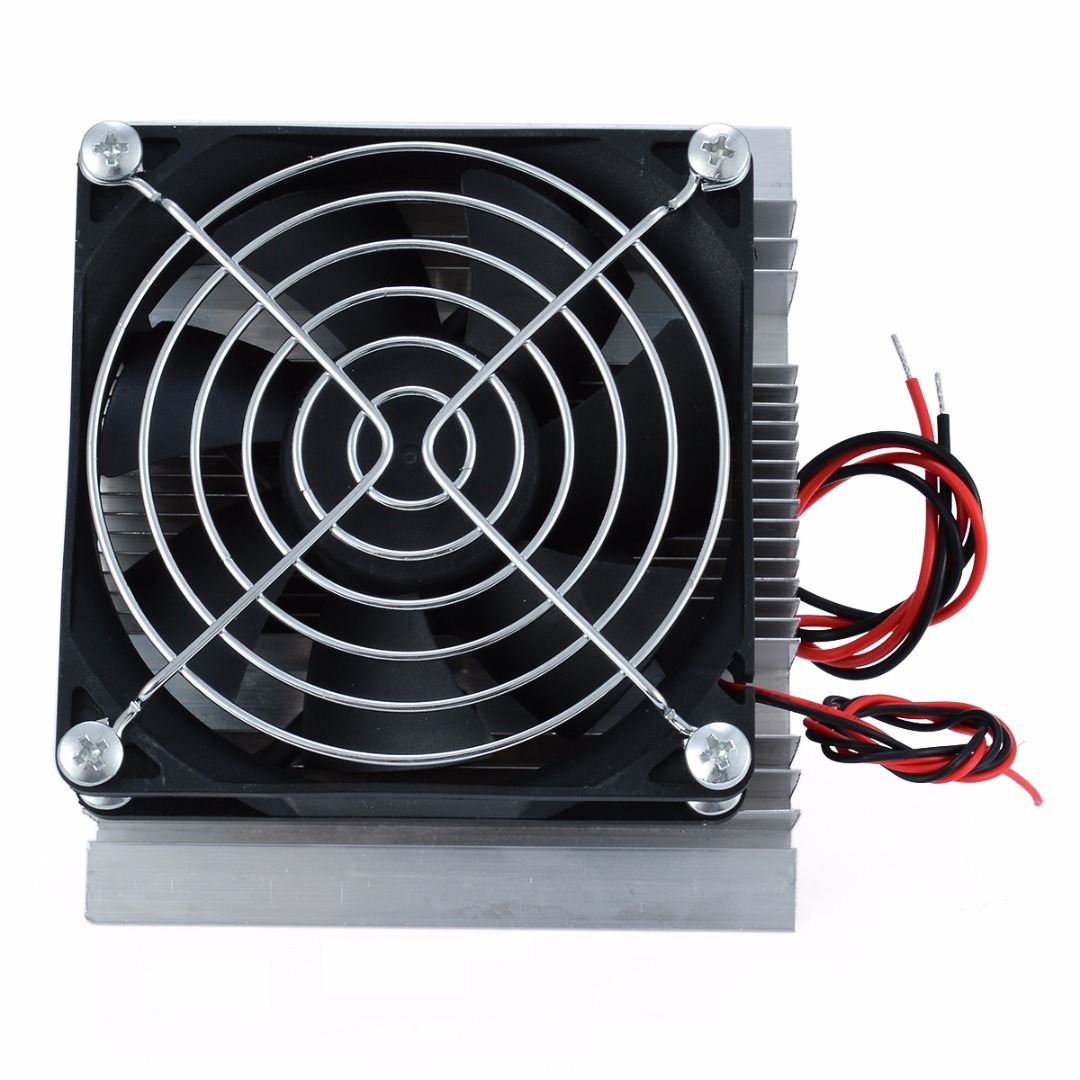 Cooling System Heat Sink Set with FAN DIY Kit for Thermoelectric Peltier Refrigeration (without Peltier Module)