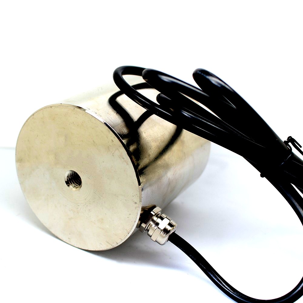 DC 12V KK-P60/60 Large Suction 100 KG Lifting Solenoid Electromagnet