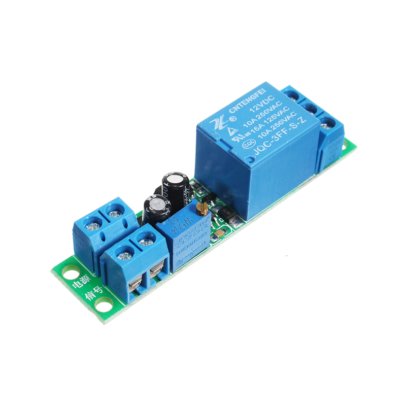 DC 12V Switch Delay-Relay Module with Adjustable Delay Time 0~25 Second Signal Triggering Switch Module