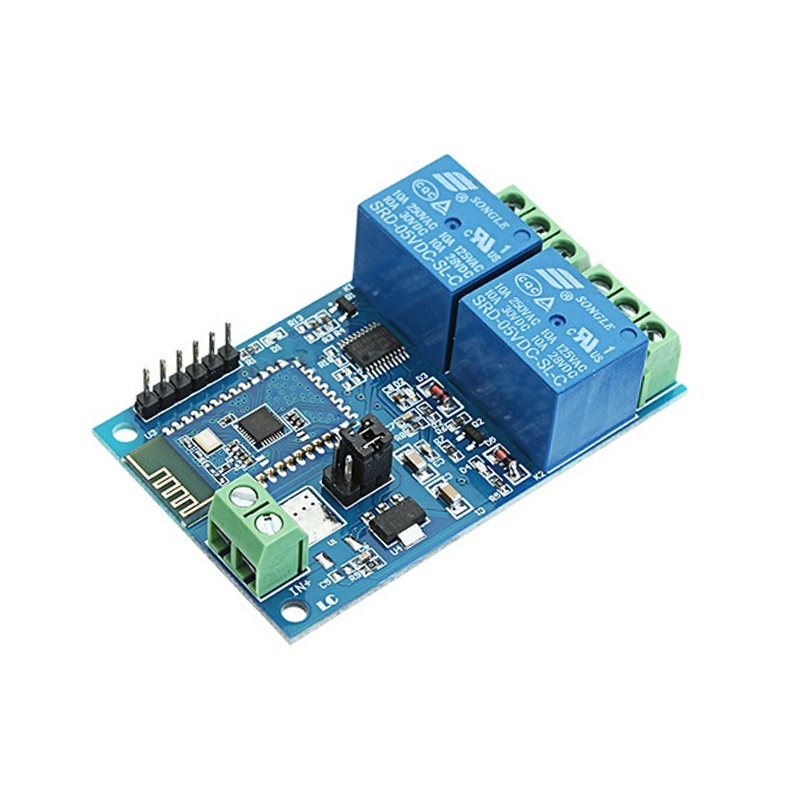 DC 5V Bluetooth 2, Channels Relay Module, Internet Smart Remote, Control Mobile Phone, Switch Wireless Relay