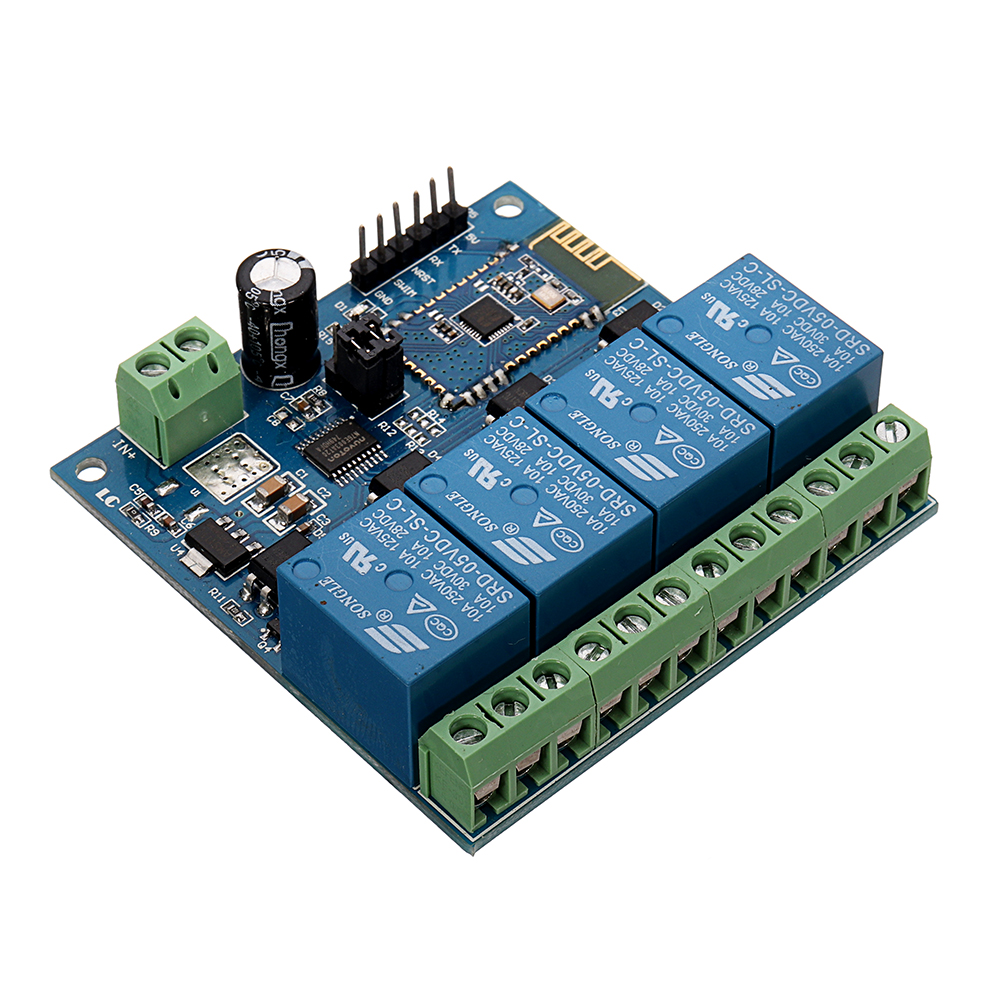 DC 5V Bluetooth 4, Channels Relay Module, Internet Smart Remote, Control Mobile Phone, Switch Wireless Relay