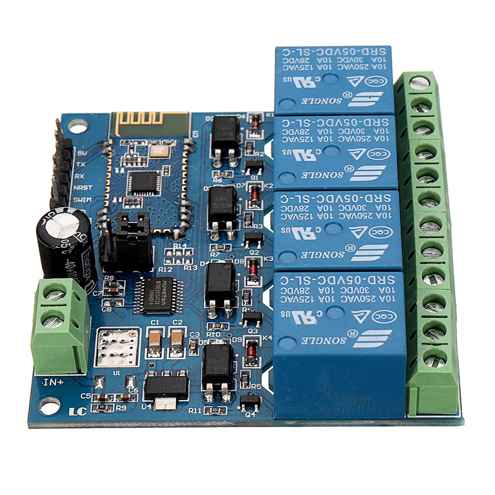 DC 5V Bluetooth 4, Channels Relay Module, Internet Smart Remote, Control Mobile Phone, Switch Wireless Relay