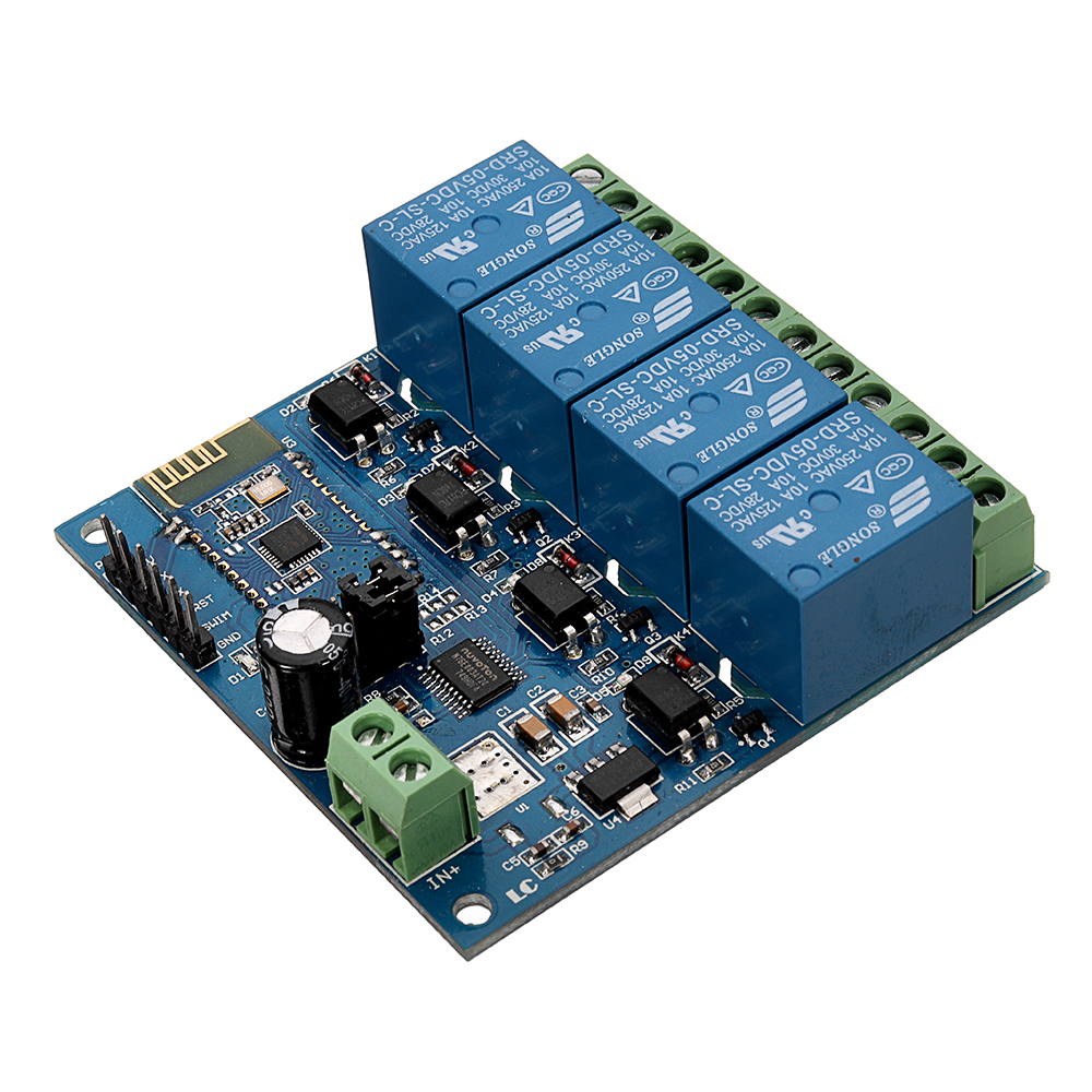 DC 5V Bluetooth 4, Channels Relay Module, Internet Smart Remote, Control Mobile Phone, Switch Wireless Relay