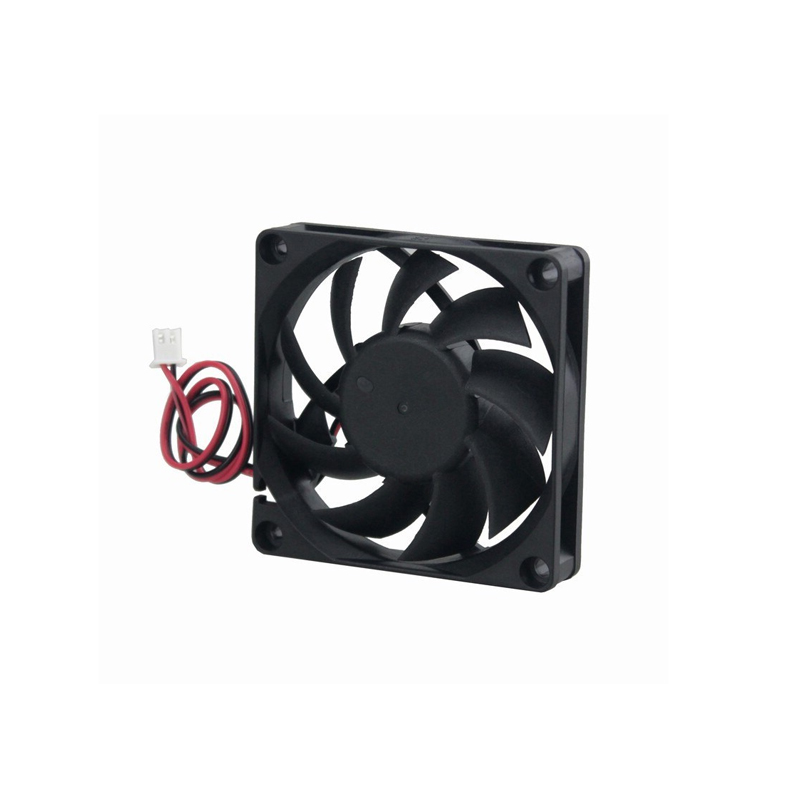 DC12V 7010 Double Ball Cooling Fan with XH2.54-2P 25CM Cable Size:70*70*10MM