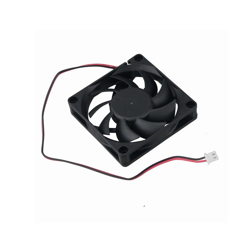 DC12V 7010 Double Ball Cooling Fan with XH2.54-2P 25CM Cable Size:70*70*10MM