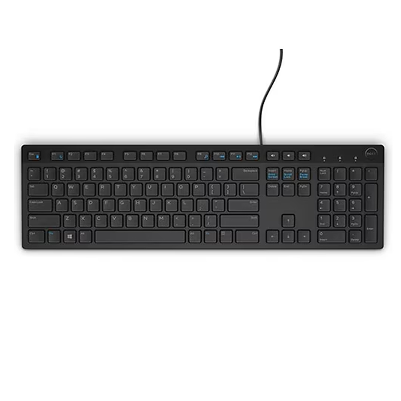 Dell KB216 Wired Multimedia Keyboard – Full-Size Layout with USB Interface, Chiclet Keys