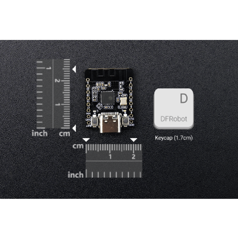 DFRobot Beetle ESP32 C6 Mini Development Board for Wireless Smart Wearable Device (Supports BLE, Battery Charging)