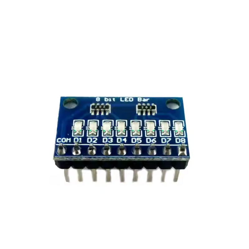 DM41A08 3.3V 5V 8 Bit Blue Common Cathode LED Indicator Module