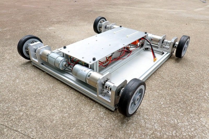 EasyMech 100 mm HD Wheel Basic Shock Absorber Smart Car Robot Chassis