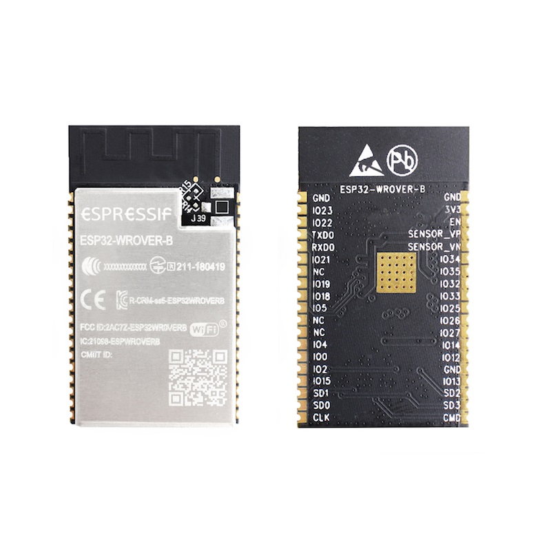 ESP32-WROVER-B 4M 8Mbit Flash WiFi Bluetooth Module