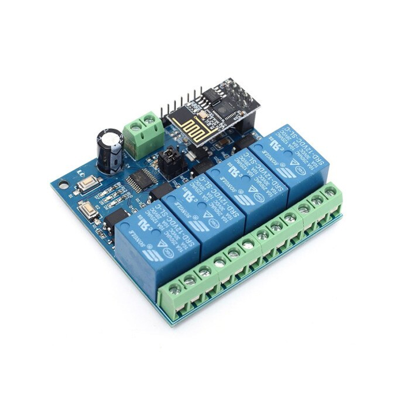 ESP8266 ESP-01 5V 4-Channels WiFi Relay Module for Home Remote Control Switch