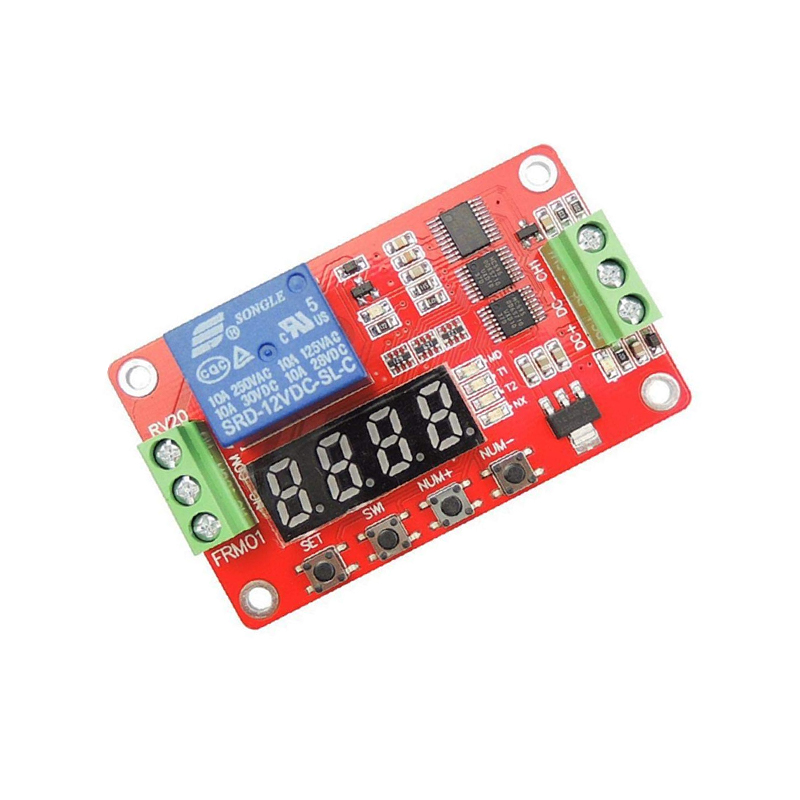 FRM01 DC12V 1 Channel Multifunction Relay Module Loop Delay Timer Switch Self-Locking Timing Module Fast Delivery