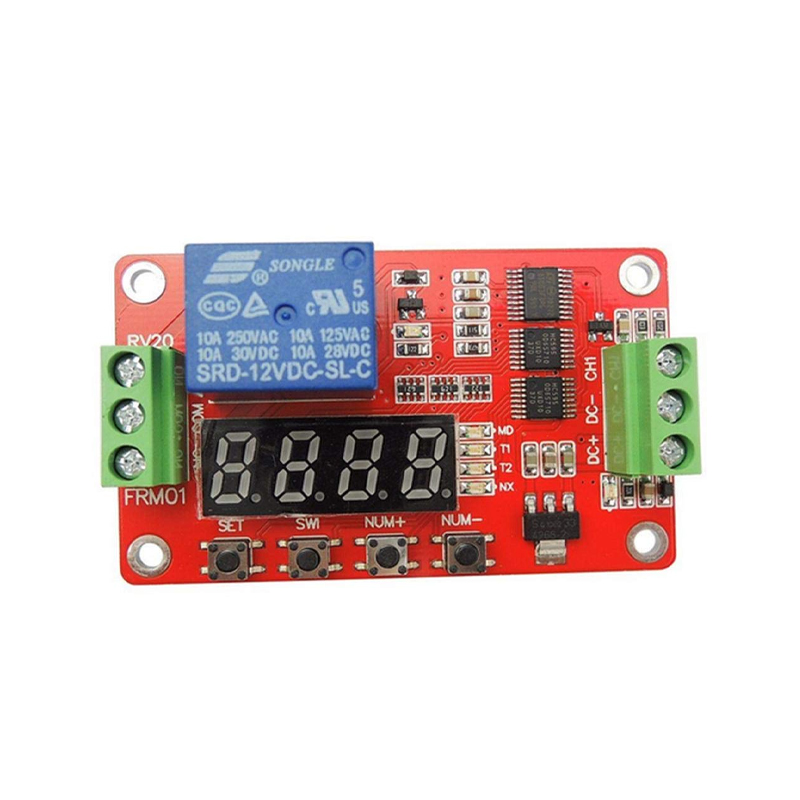FRM01 DC12V 1 Channel Multifunction Relay Module Loop Delay Timer Switch Self-Locking Timing Module Fast Delivery