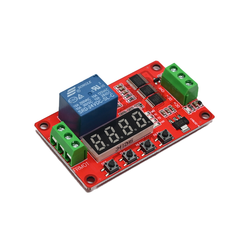 FRM01 DC24V 1 Channel Multifunction Relay Module Loop Delay Timer Switch Self-Locking Timing Module Fast Delivery