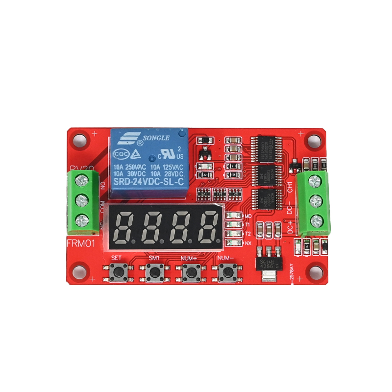 FRM01 DC24V 1 Channel Multifunction Relay Module Loop Delay Timer Switch Self-Locking Timing Module Fast Delivery