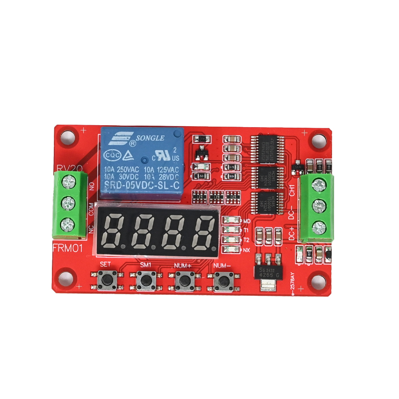 FRM01 DC5V 1 Channel Multifunction Relay Module Loop Delay Timer Switch Self-Locking Timing Module Fast Delivery
