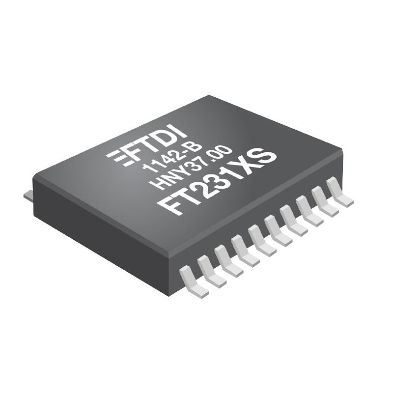 FTDI-FT231XS- USB Bridge, USB to UART USB 2.0 UART Interface 20-SSOP