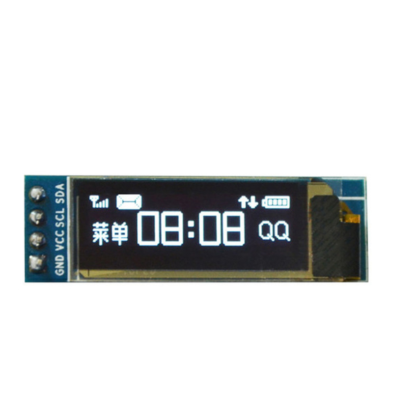 GoldenMorning 0.91 inch 128×32 Blue OLED Display Module with I2C/IIC Serial Interface