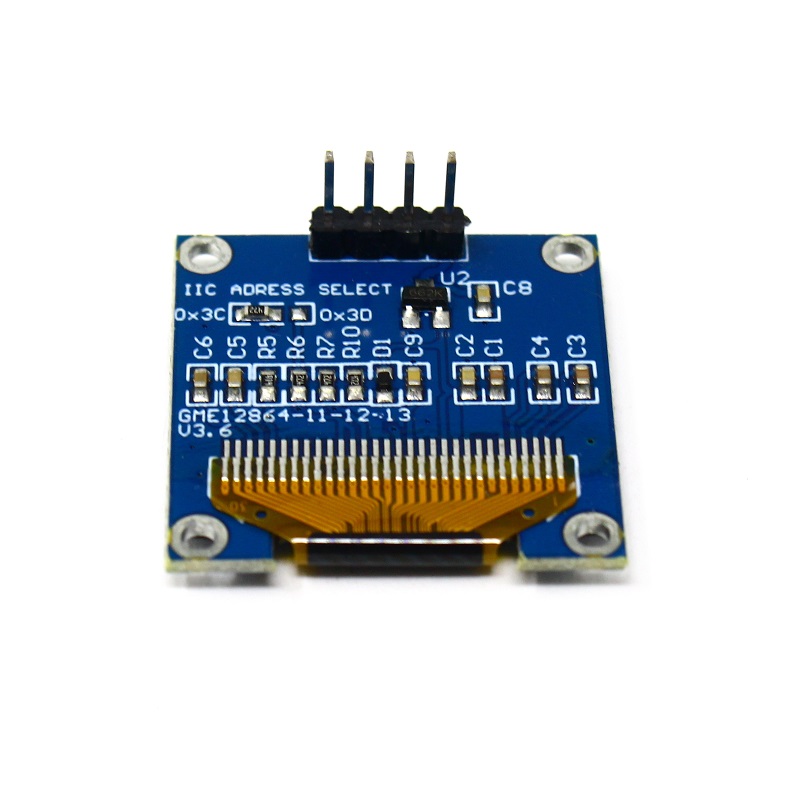 GoldenMorning 0.96 Inch I2C/IIC 4-Pin OLED Display Module -WHITE
