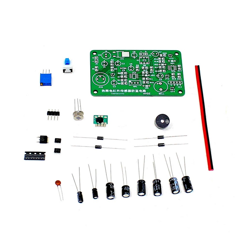 Human Body Sensing IR Pyroelectric Infrared Sensor Anti-theft Alarm Electronic KIT