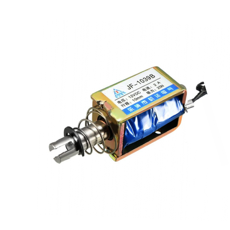 JF-1039B DC12V 25N 10MM Push-pull Permeable Electromagnet Lock