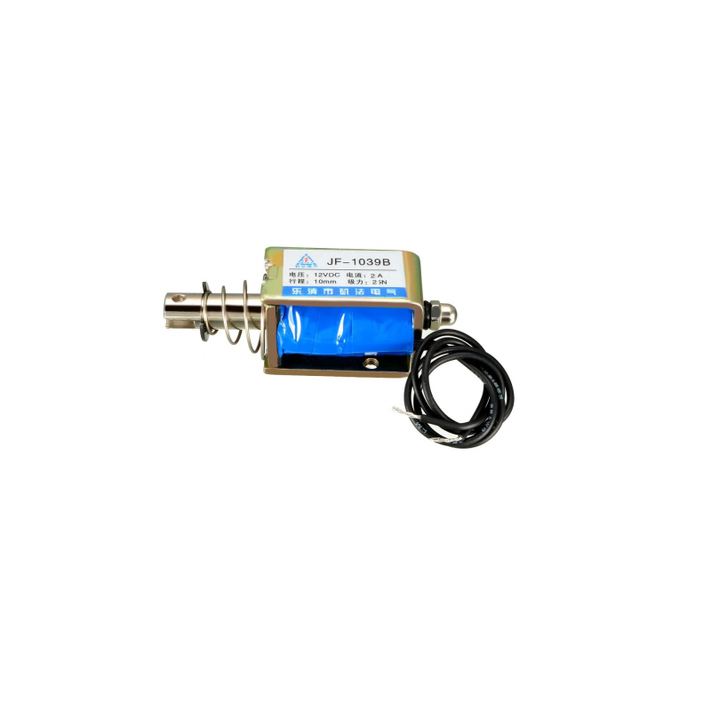 JF-1039B DC12V 25N 10MM Push-pull Permeable Electromagnet Lock