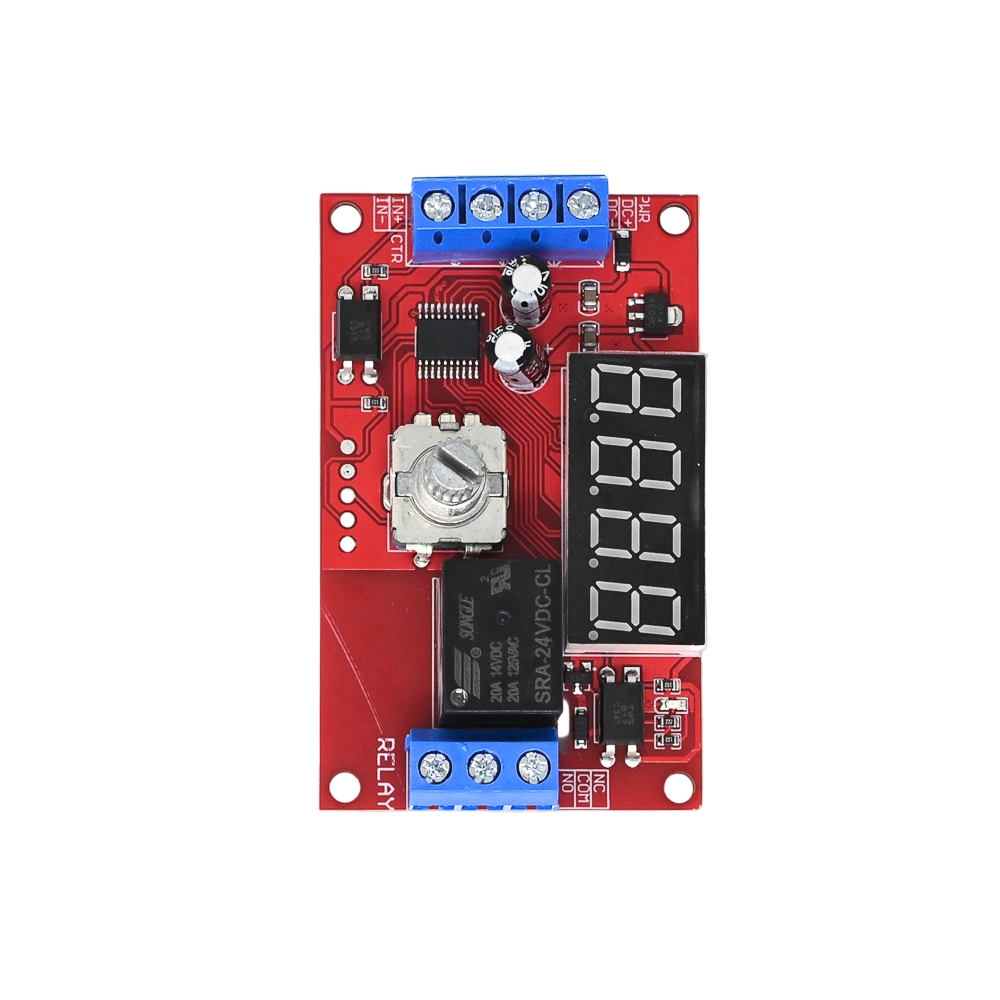 Knob Version 1 Channel 24V Adjustable Time Delay Relay Module 32 Modes LED Digital Timming Trigger Timer Control Switch