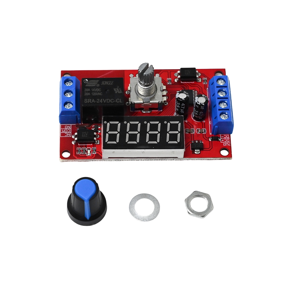 Knob Version 1 Channel 24V Adjustable Time Delay Relay Module 32 Modes LED Digital Timming Trigger Timer Control Switch
