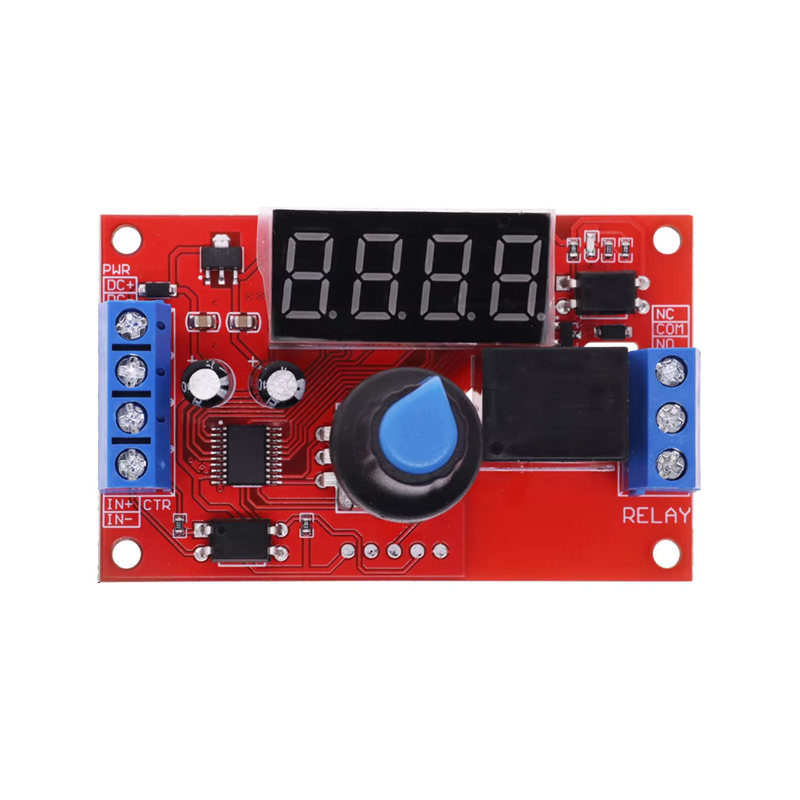 Knob Version 1 Channel 5V Adjustable Time Delay Relay Module 32 Modes LED Digital Timming Trigger Timer Control Switch