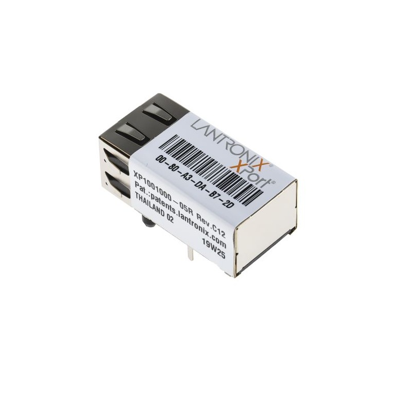 LANTRONIX XP1001000-05R Embedded Device Server Module, Xport, RJ45, MPU Core, DSTni-EX, 25 MHz