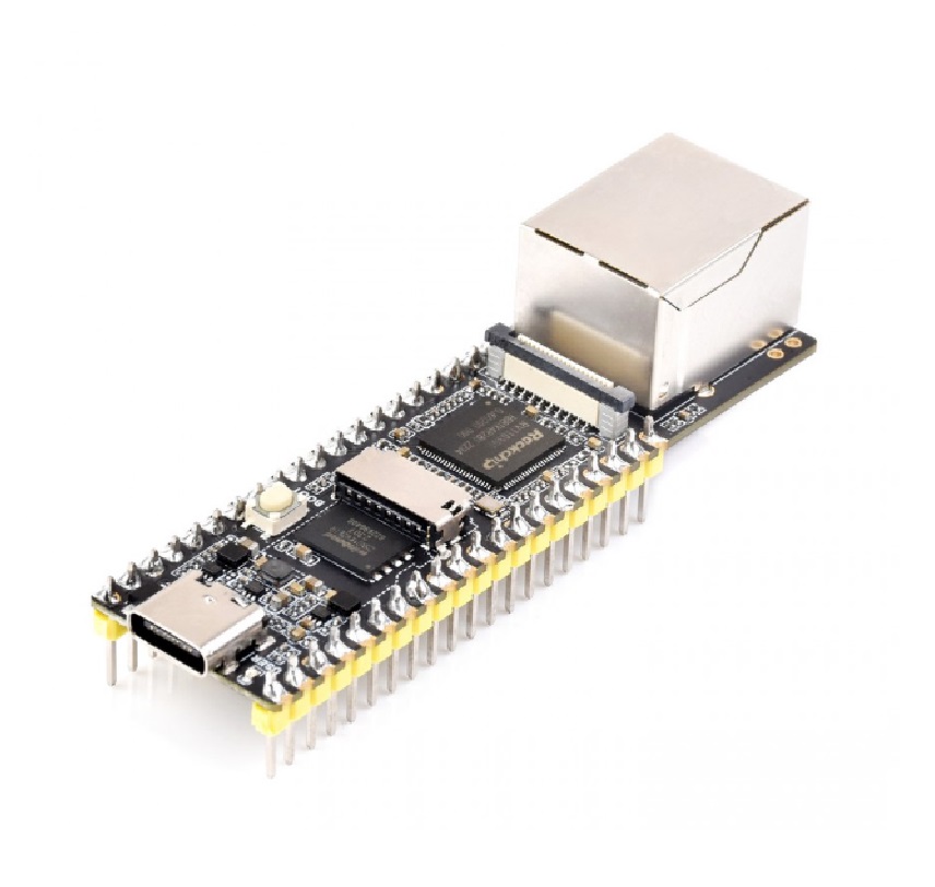 LuckFox Pico Plus RV1103 Linux Micro Development Board, Integrates ARM Cortex-A7/RISC-V MCU/NPU/ISP Processors, With Ethernet Port