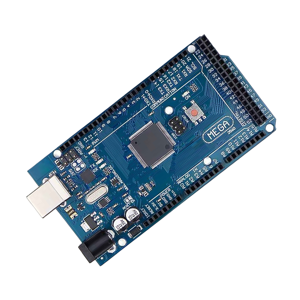 Mega 2560 Atmega2560-16au compatible with Arduino + Cable + Transparent acrylic case