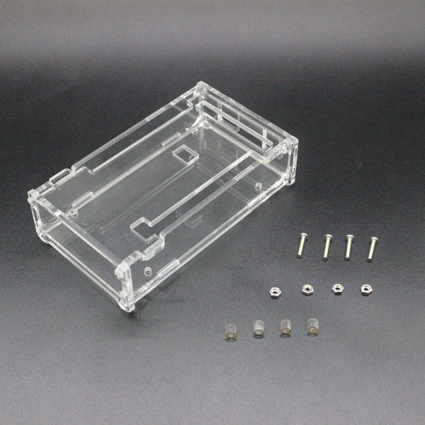 Mega 2560 Atmega2560-16au compatible with Arduino + Cable + Transparent acrylic case
