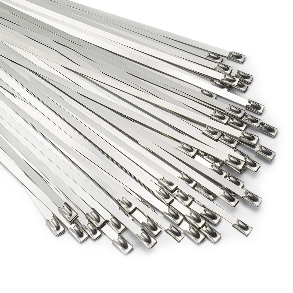 Metal Cable Zip Ties 200mm SS (100pcs)